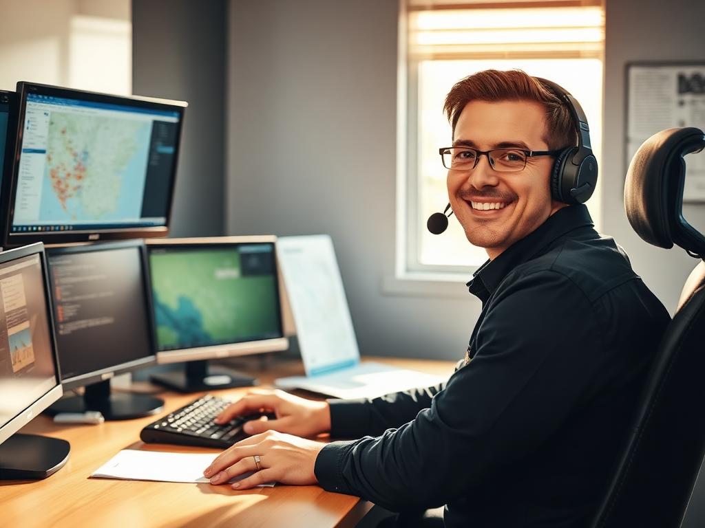 Stewardship Transit dispatcher taking a booking call